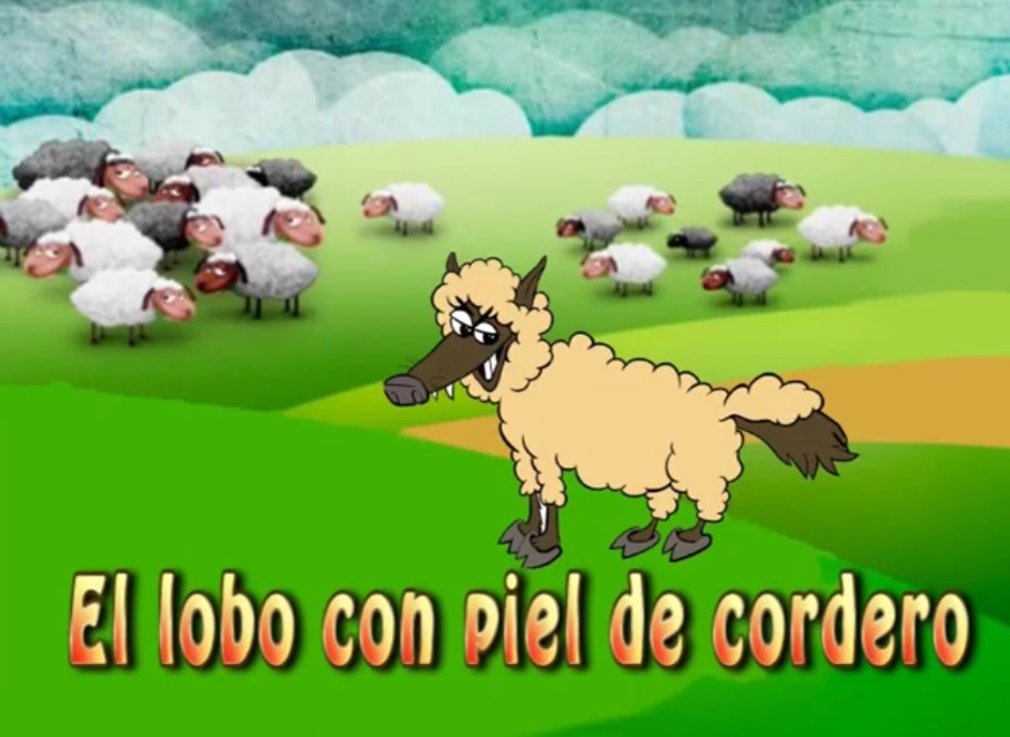 El lobo con piel de oveja. Una fábula de Esopo, por Belencribs