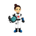 La niña que quería ser astronauta